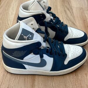 Nike Men's Blue and White Nike Air Jordan Sneakers
